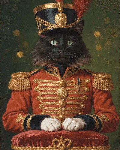 Exemple de portrait Le Casse-noisette pour un chat