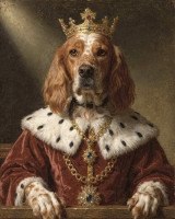 Exemple de portrait Le Roi pour un chien