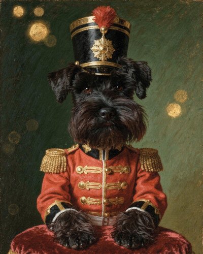 Exemple de portrait Le Casse-noisette pour un chien
