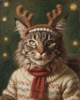 Exemple de portrait Le Renne pour un chat