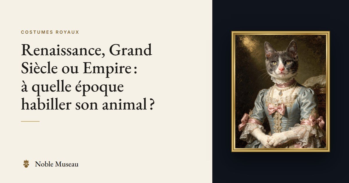Exemple de portrait : un chat en marquise, dans un cadre doré