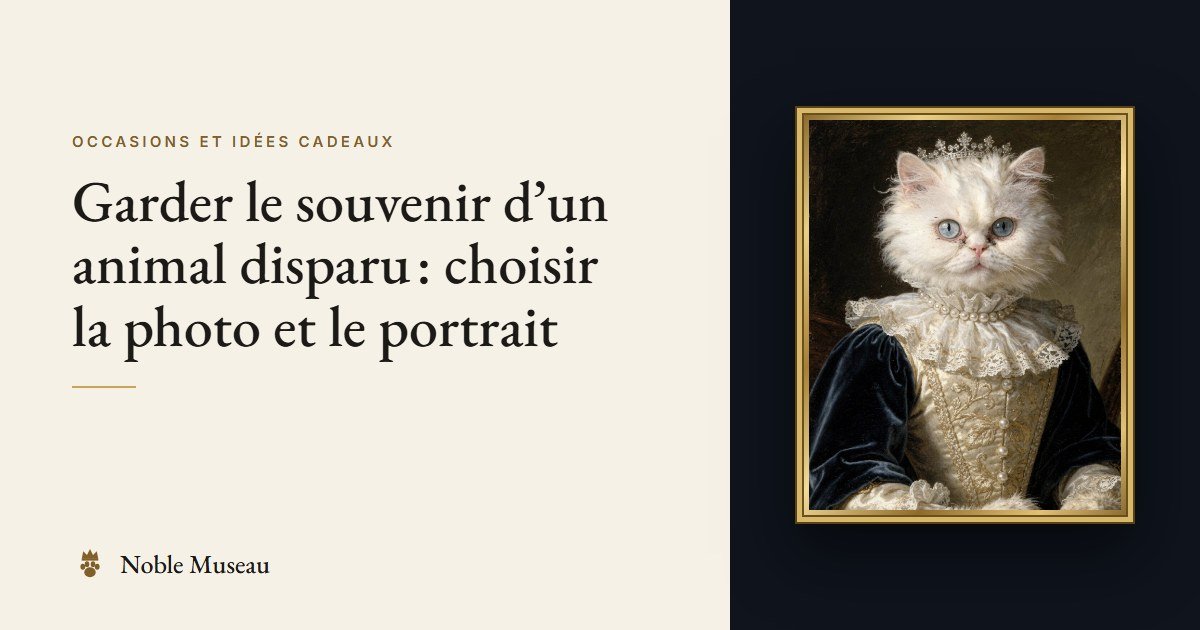 Exemple de portrait : un chat en reine, dans un cadre doré